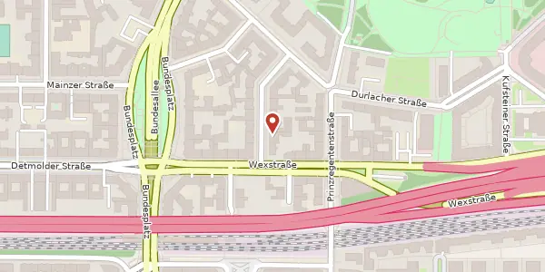 Karte der Umgebung von Bruchsaler Straße 12, 10715 Berlin