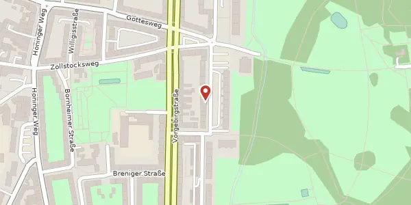 Karte der Umgebung von Schwalbacher Straße 16, 50969 Köln