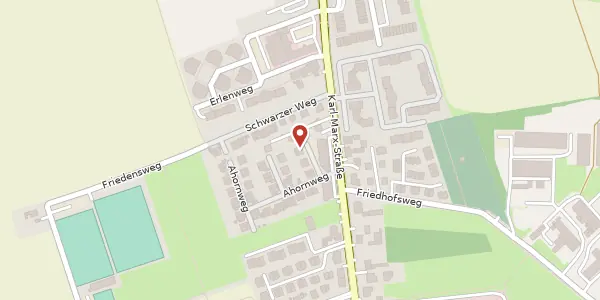 Karte der Umgebung von Ahornweg 38, 12529 Schönefeld