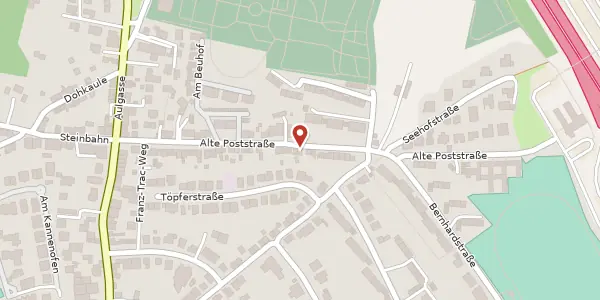 Karte der Umgebung von Alte Poststraße 52, 53721 Siegburg