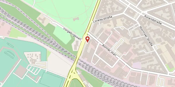 Karte der Umgebung von Vorgebirgstr. 59, 50677 Köln