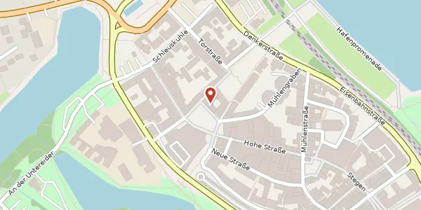 Karte der Umgebung von Schiffbrückenplatz 10, 24768 Rendsburg