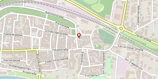 Karte der Umgebung von Bahnhofstr. 4, 97437 Haßfurt