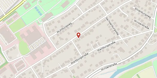Karte der Umgebung von Wachsenburgweg 57, 99094 Erfurt