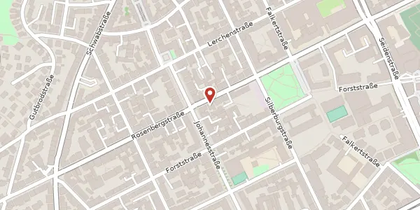 Karte der Umgebung von Rosenbergstraße 39, 70176 Stuttgart