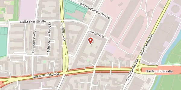 Karte der Umgebung von Thalkirchner Str. 125 B, 81371 München