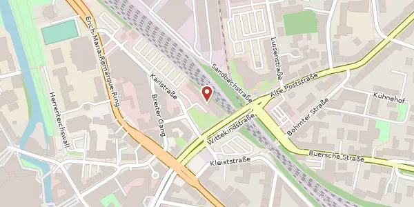 Karte der Umgebung von Wittekindplatz 4, 49074 Osnabrück