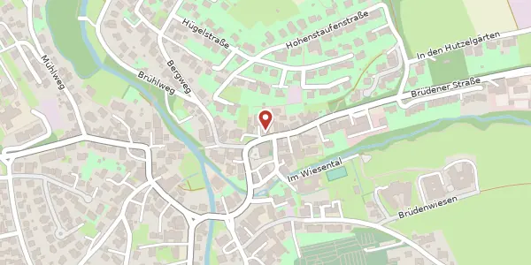 Karte der Umgebung von Kirchberg 15, 71554 Weissach i.T.