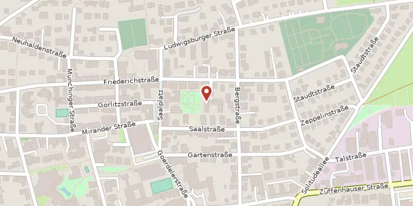 Karte der Umgebung von Hoffmannstraße 14/1, 70825 Korntal-Münchingen