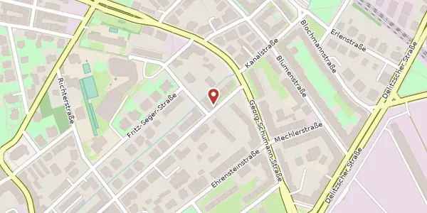 Karte der Umgebung von Prellerstraße 57, 04155 Leipzig