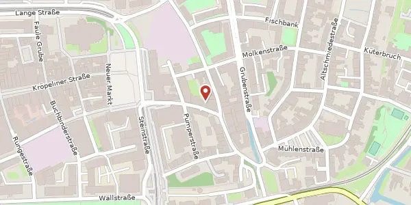 Karte der Umgebung von Große Wasserstraße 22, 18055 Rostock