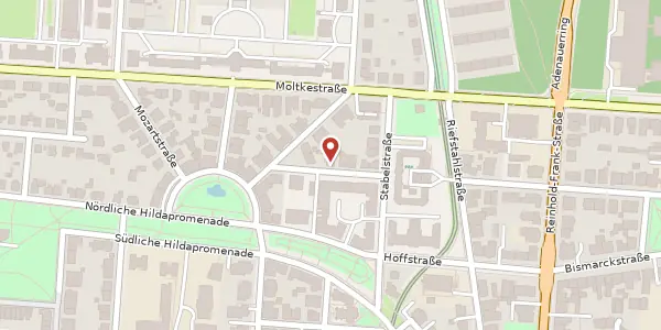 Karte der Umgebung von Maximilianstraße 8, 76133 Karlsruhe
