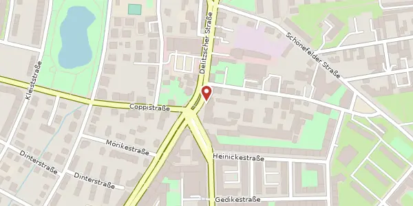 Karte der Umgebung von Delitzscher Straße 80 a, 04129 Leipzig