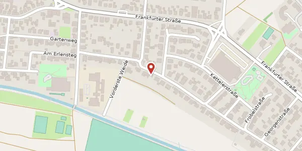 Karte der Umgebung von Vorderste Weide 19, 61231 Bad Nauheim