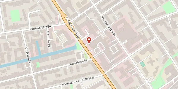 Karte der Umgebung von Winterhuder Weg 76, 22085 Hamburg