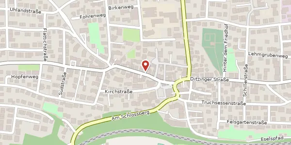 Karte der Umgebung von Pforzheimer Straße 20/1, 71229 Leonberg