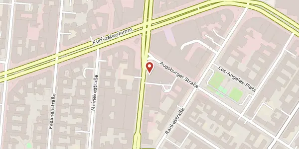 Karte der Umgebung von Joachimsthaler Straße 34, 10719 Berlin