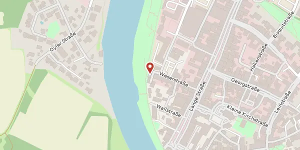 Karte der Umgebung von Weserstraße 19, 31582 Nienburg (Weser)