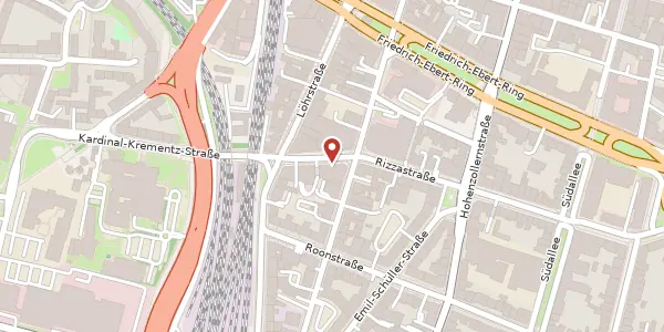 Karte der Umgebung von Rizzastraße 49, 56068 Koblenz