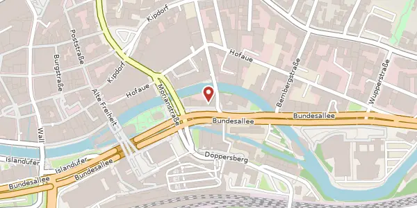 Karte der Umgebung von Bundesallee 217, 42032 Wuppertal