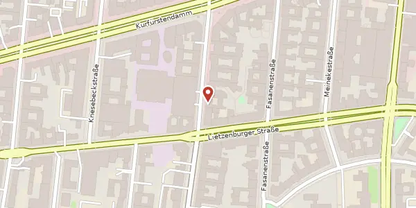 Karte der Umgebung von Uhlandstraße 167, 10719 Berlin