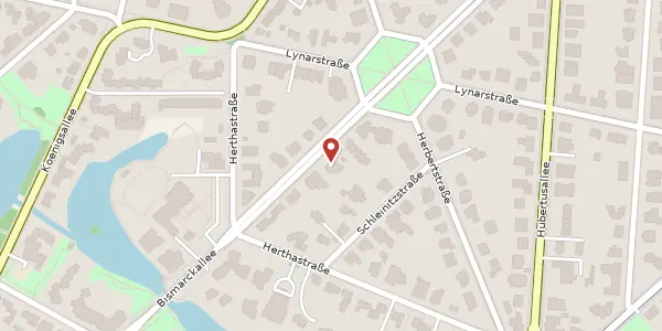 Karte der Umgebung von Bismarckallee 12, 14193 Berlin
