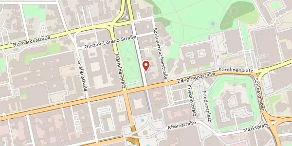 Karte der Umgebung von Mathildenplatz 3, 64283 Darmstadt