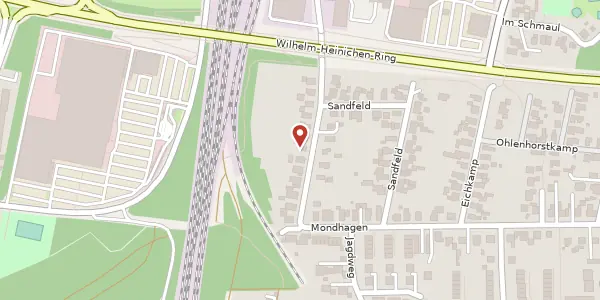 Karte der Umgebung von Sandfeld 48, 29227 Celle