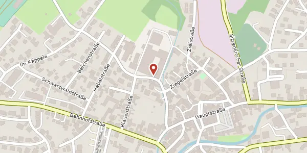 Karte der Umgebung von Feuerbacher Straße 16, 79400 Kandern