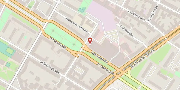 Karte der Umgebung von Ostseestraße 107, 10409 Berlin