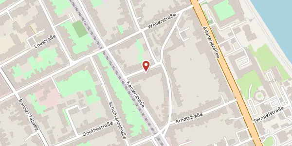 Karte der Umgebung von Johannes-Henry-Str. 14, 53113 Bonn