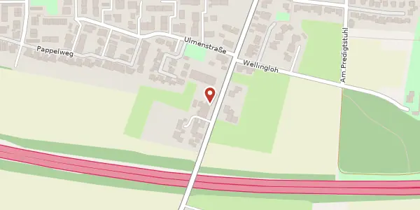 Karte der Umgebung von Hertingerstr. 121, 59423 Unna
