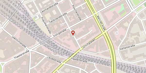 Karte der Umgebung von Hinüberstraße 16-18, 30175 Hannover