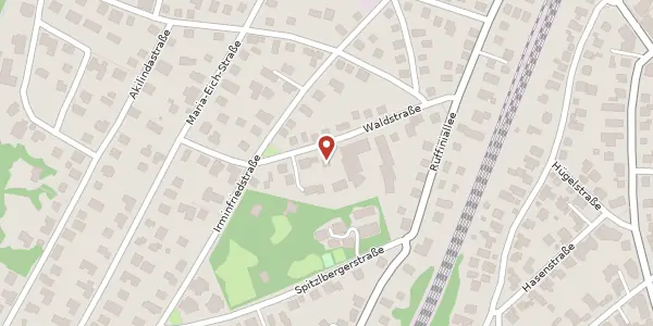 Karte der Umgebung von Waldstr. 9, 82166 Gräfelfing
