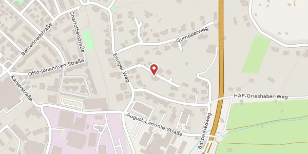 Karte der Umgebung von Alfred-Schradin-Straße 8, 72766 Reutlingen