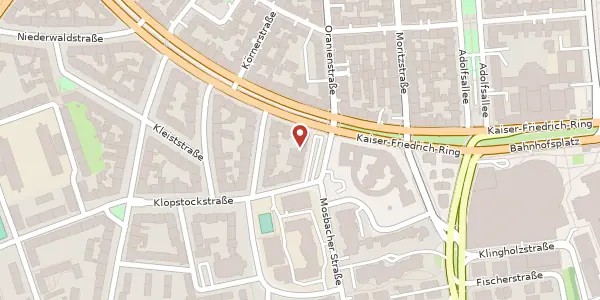 Karte der Umgebung von Gutenbergplatz 1, 65187 Wiesbaden