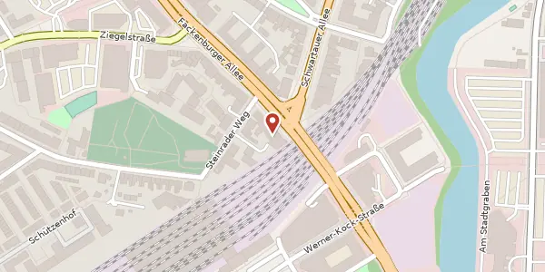 Karte der Umgebung von Fackenburger Allee 11, 23554 Lübeck