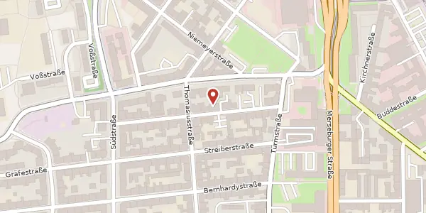 Karte der Umgebung von Dryanderstraße 11, 06110 Halle (Saale)
