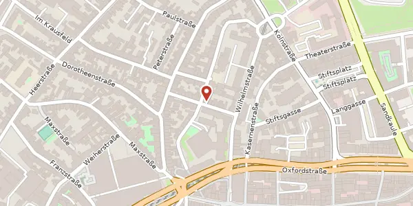 Karte der Umgebung von Alexanderstr. 10, 53111 Bonn
