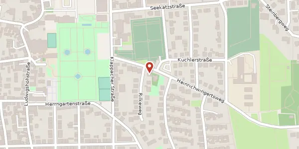 Karte der Umgebung von Heinrichwingertsweg 70, 64285 Darmstadt