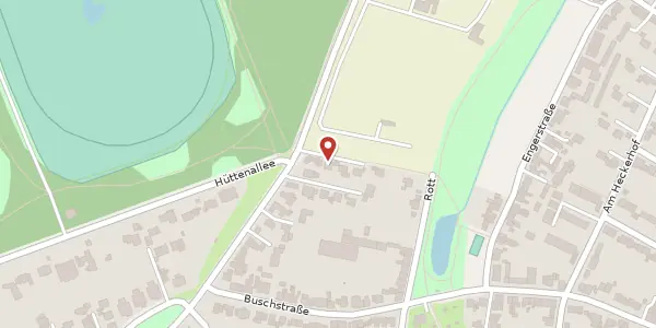 Karte der Umgebung von Hüttenallee 205, 47800 Krefeld