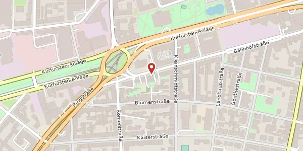 Karte der Umgebung von Bahnhofstraße 55-57, 69115 Heidelberg