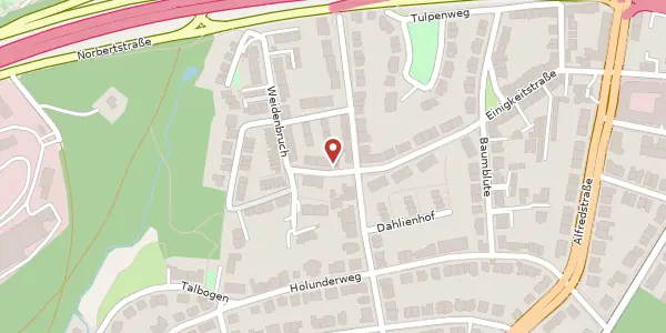 Karte der Umgebung von Einigkeitstr. 52, 45133 Essen
