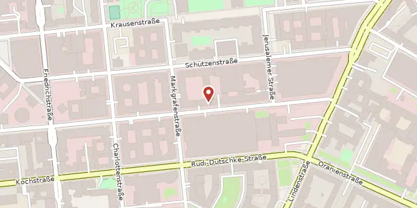 Karte der Umgebung von Zimmerstraße 56, 10117 Berlin