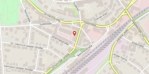 Karte der Umgebung von Schöninger Straße 2-3, 38350 Helmstedt