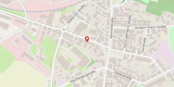 Karte der Umgebung von Rostocker Straße 14, 17213 Malchow