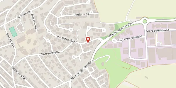 Karte der Umgebung von Im Mittenbühl 52, 71120 Grafenau