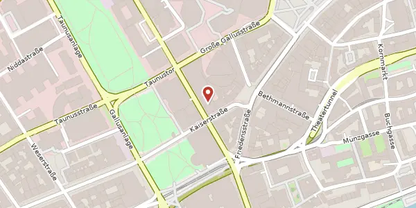 Karte der Umgebung von Neue Mainzer Str. 28, 60311 Frankfurt