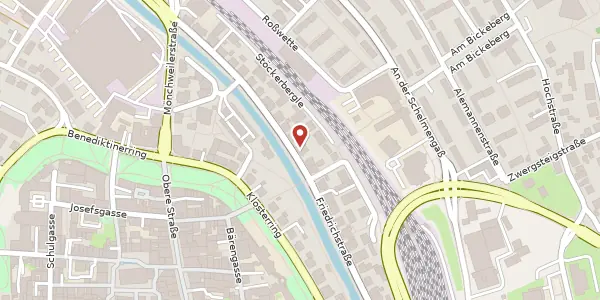 Karte der Umgebung von Friedrichstraße 14, 78050 Villingen-Schwenningen