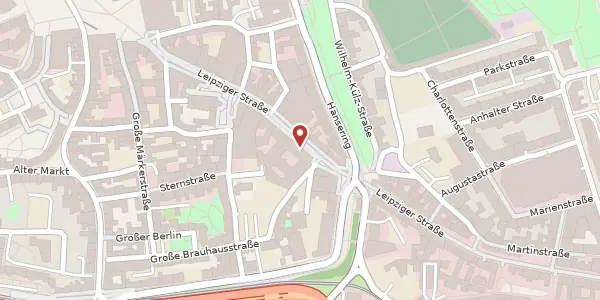 Karte der Umgebung von Leipziger Str. 91, 06108 Halle (Saale)